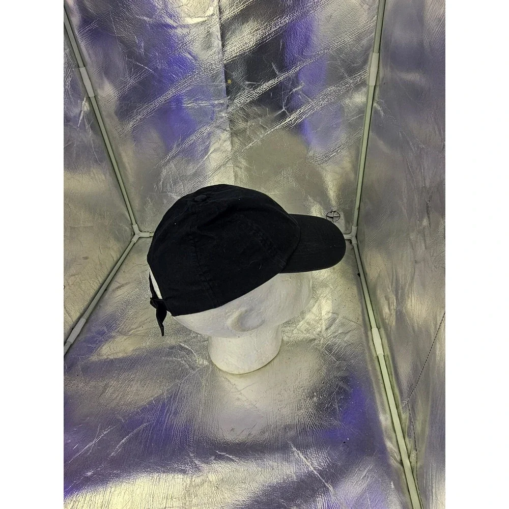Under Armour Womens Adjustable Baseball Cap Hat Black White Logo OSFA Strapback